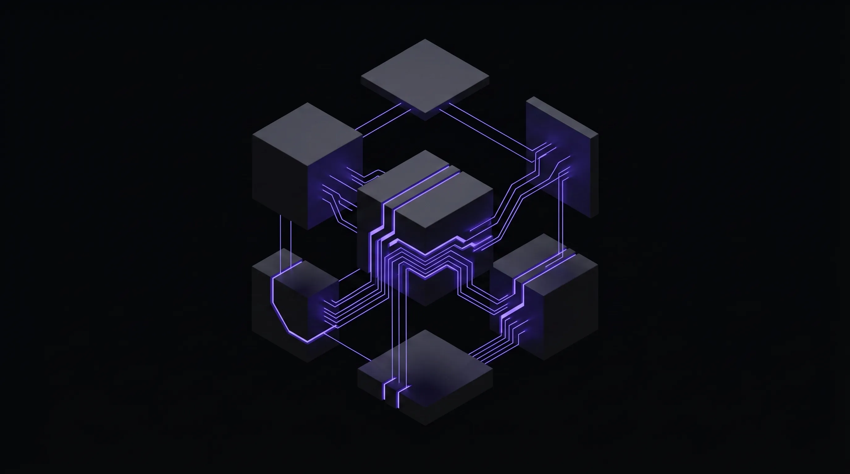 Architectural diagram showing composable commerce layers with separate frontend, product catalogue, search, and checkout services