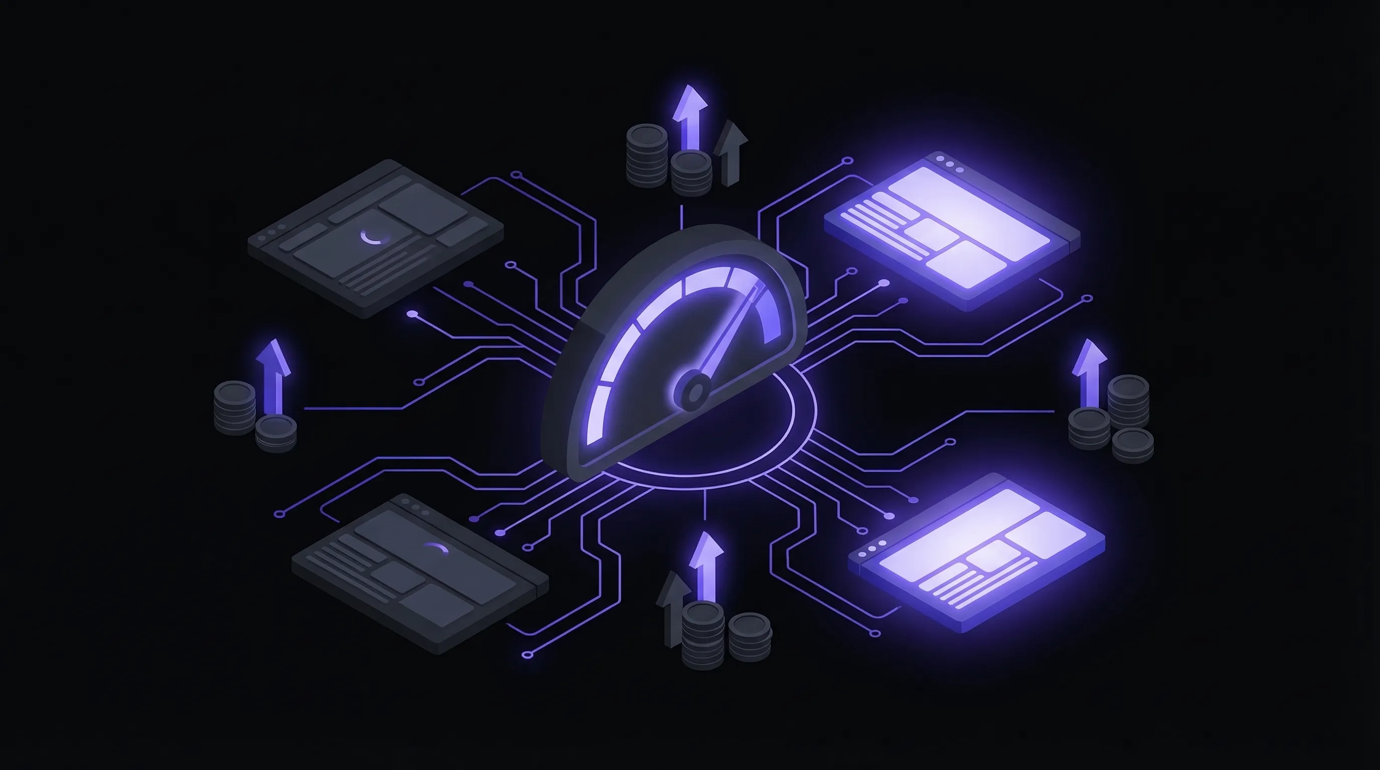 Dashboard showing correlation between page load speed and e-commerce conversion rate metrics