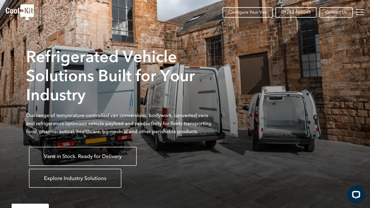Coolkit homepage — Refrigerated Vehicle Solutions Built for Your Industry