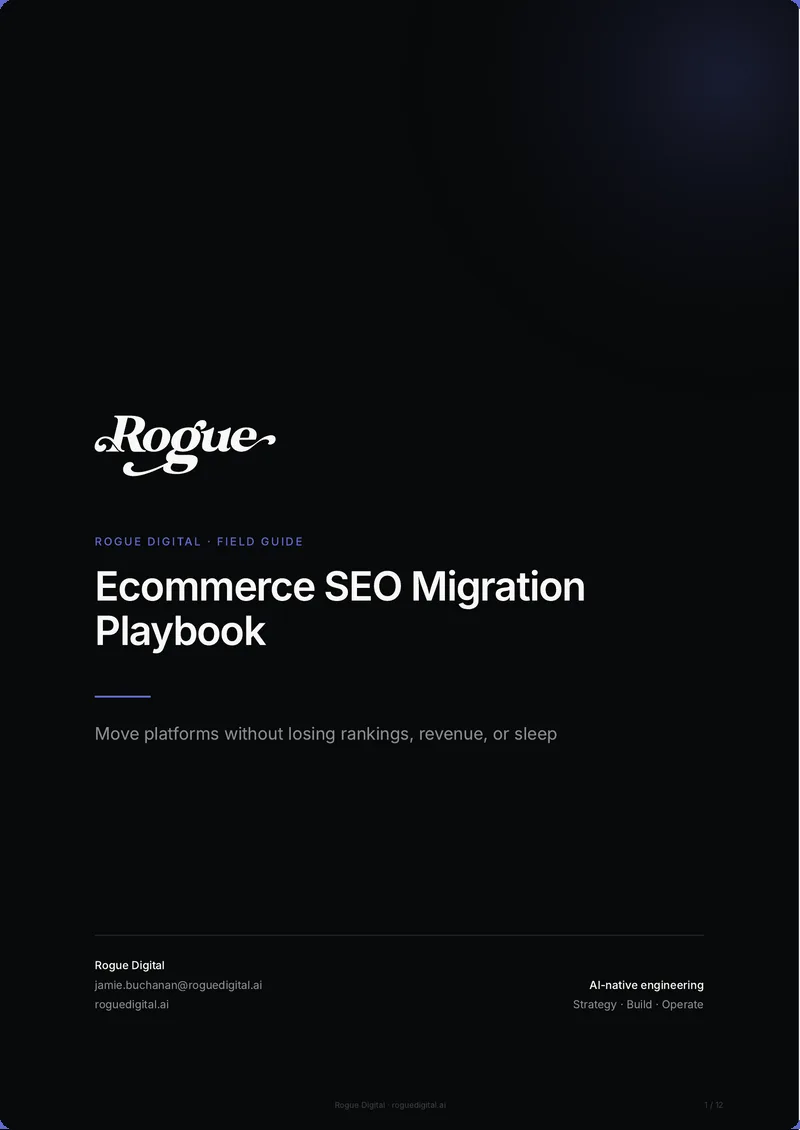 Ecommerce SEO Migration Playbook cover preview