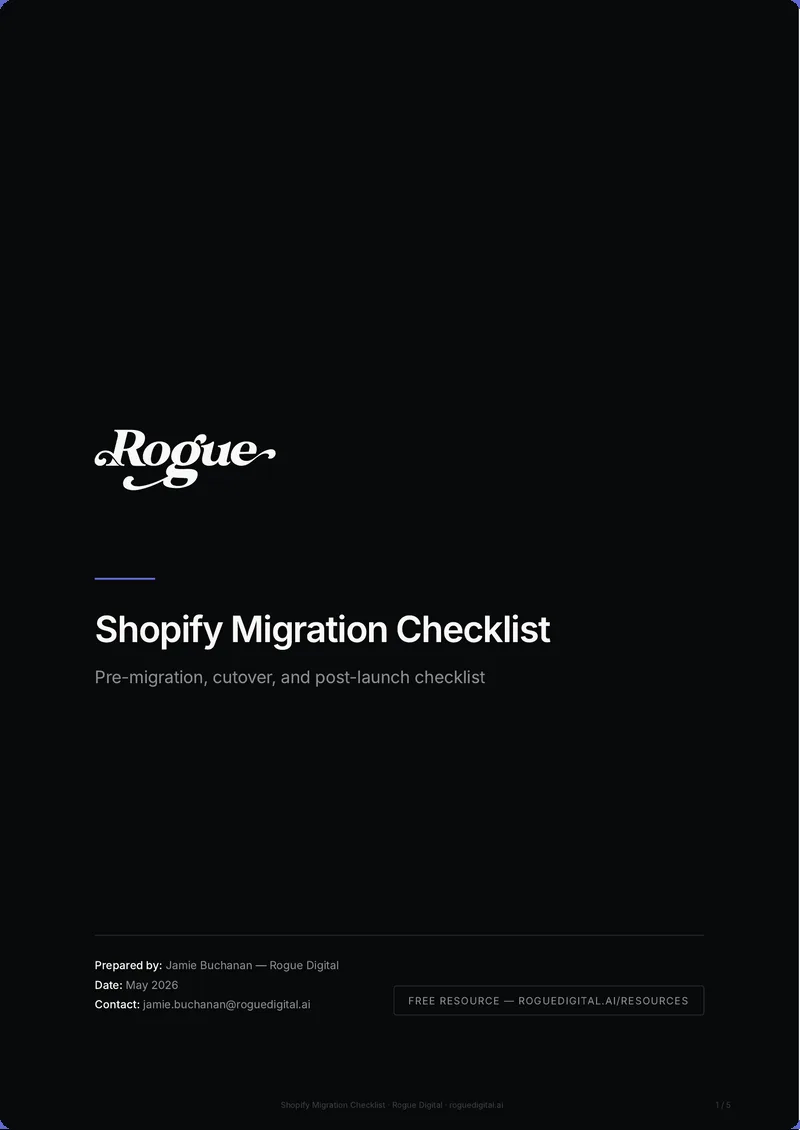 Shopify Migration Checklist cover preview